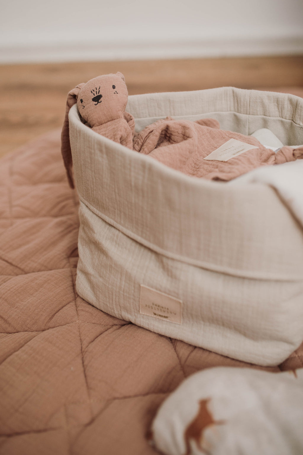 Muslin Storage Basket 20x30cm